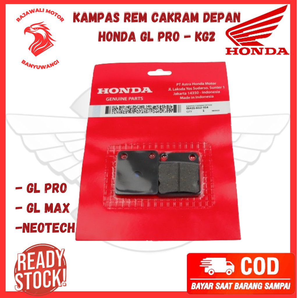 Kampas Rem Cakram Depan Motor GL PRO , GL MAX & NEOTECH / Kampas Rem Honda GL PRO - 06435-KG2-954