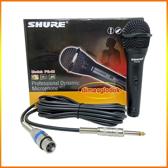 Mik Kabel SHURE PG 88 Mikrofon Kabel Karaoke Mic Cable SHURE PG 88 Microphone VOKAL Kabel Shure