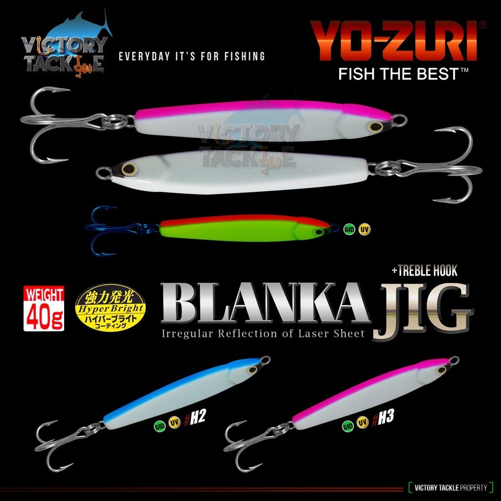 UMPAN PANCING | METAL JIG YoZuri BLANKA JIG 40 GRAM Firelock Fishing Mall
