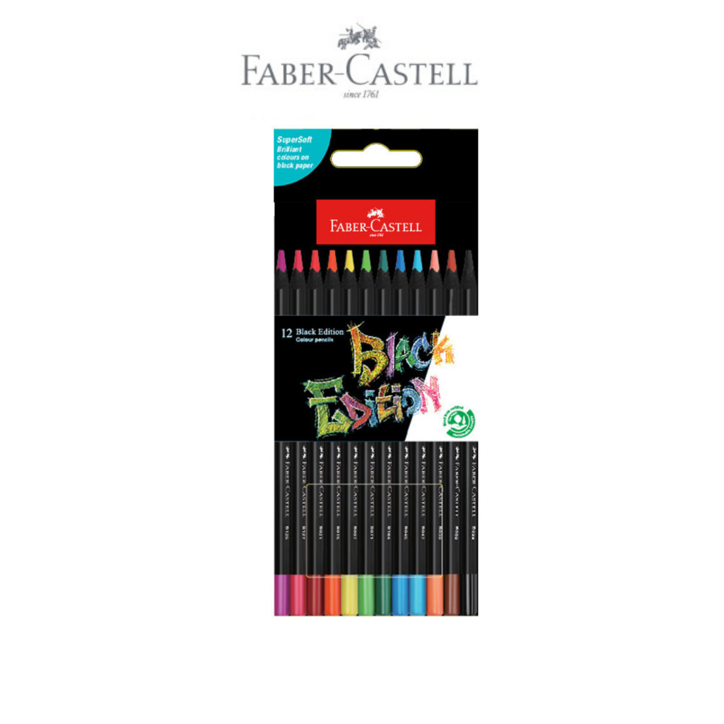 

Pensil Warna Faber Castell Black Edition SET 12