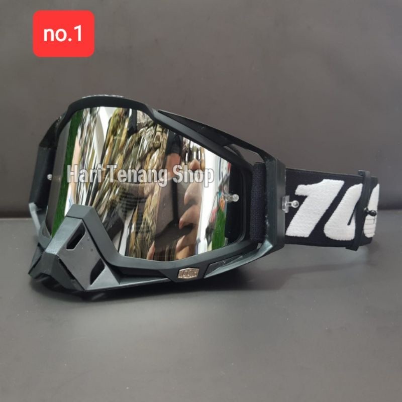 BAYAR DI TEMPAT  KACAMATA CROSS 100% KACAMATA TRAIL ADVENTURE . KACAMATA SUPERMOTO . KACMATA HELM