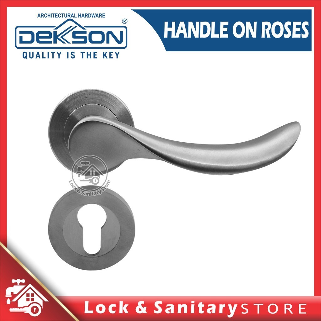 Handle Pintu DEKKSON Dekson LHSR 0309 SSS Lever Handle Pintu kayu, Kunci Pisah stainless steel
