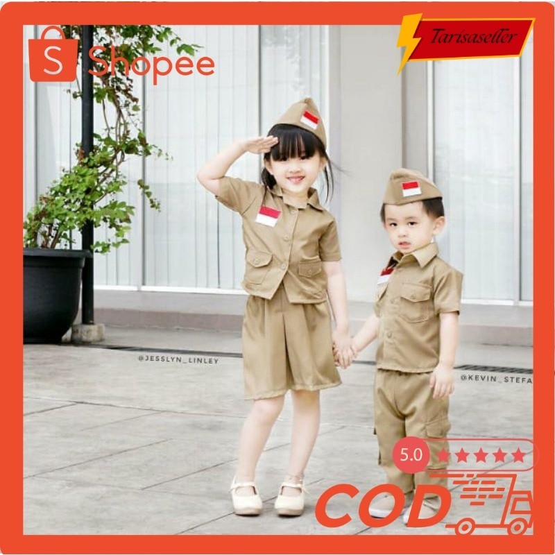 Baju Pejuang Anak | Baju Kostum Pejuang | Kostum Anak Unik | Baju Karnaval | Usia Anak-Dewasa TSS