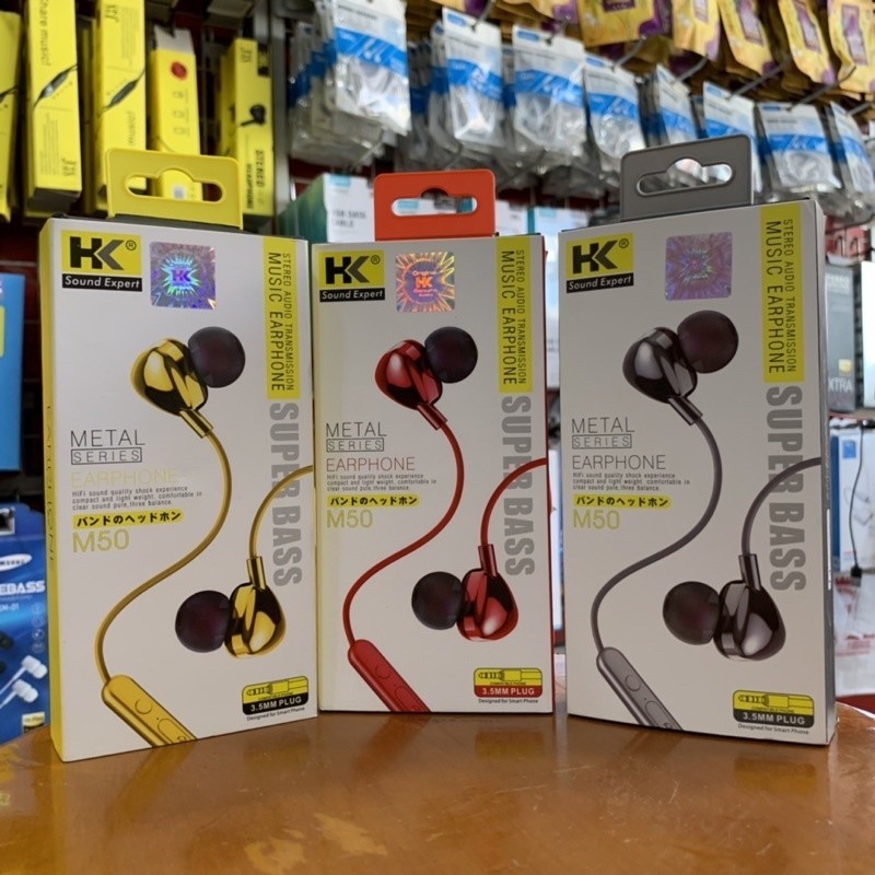 Earphone / Headset Hk M50 Headseat super bass HK M50 mega bass