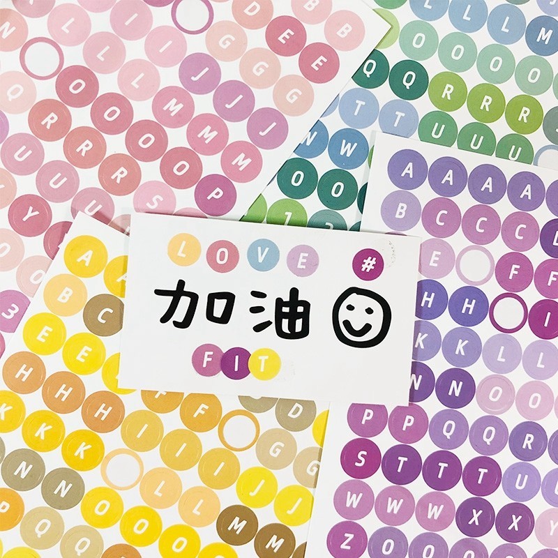 

DIY Number Alphabet Stickers Color Letter Sticker Hand Account Decoration Scrapbooking Craft Colorful Paper Stationery Supplies