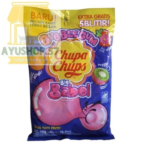 

PERMEN CHUPA CHUPS BIG BABOL - TUTTI FRUITTI - AYUSHOP57