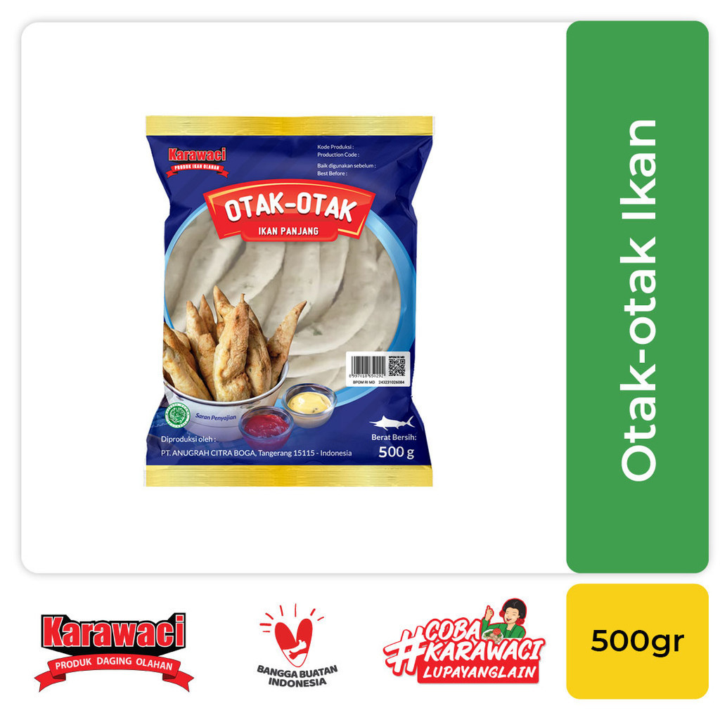 

Karawaci Otak - Otak Ikan Panjang | Indonesian Fish Cake - 500 Gr Premium Halal