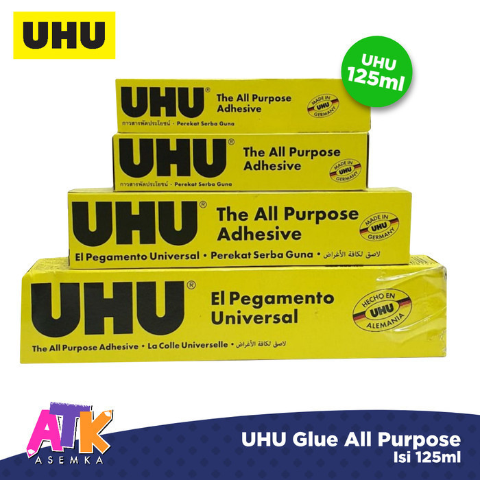 

UHU Glue All Purpose 125ml Lem Cair Liquid Perekat Serbaguna Murah