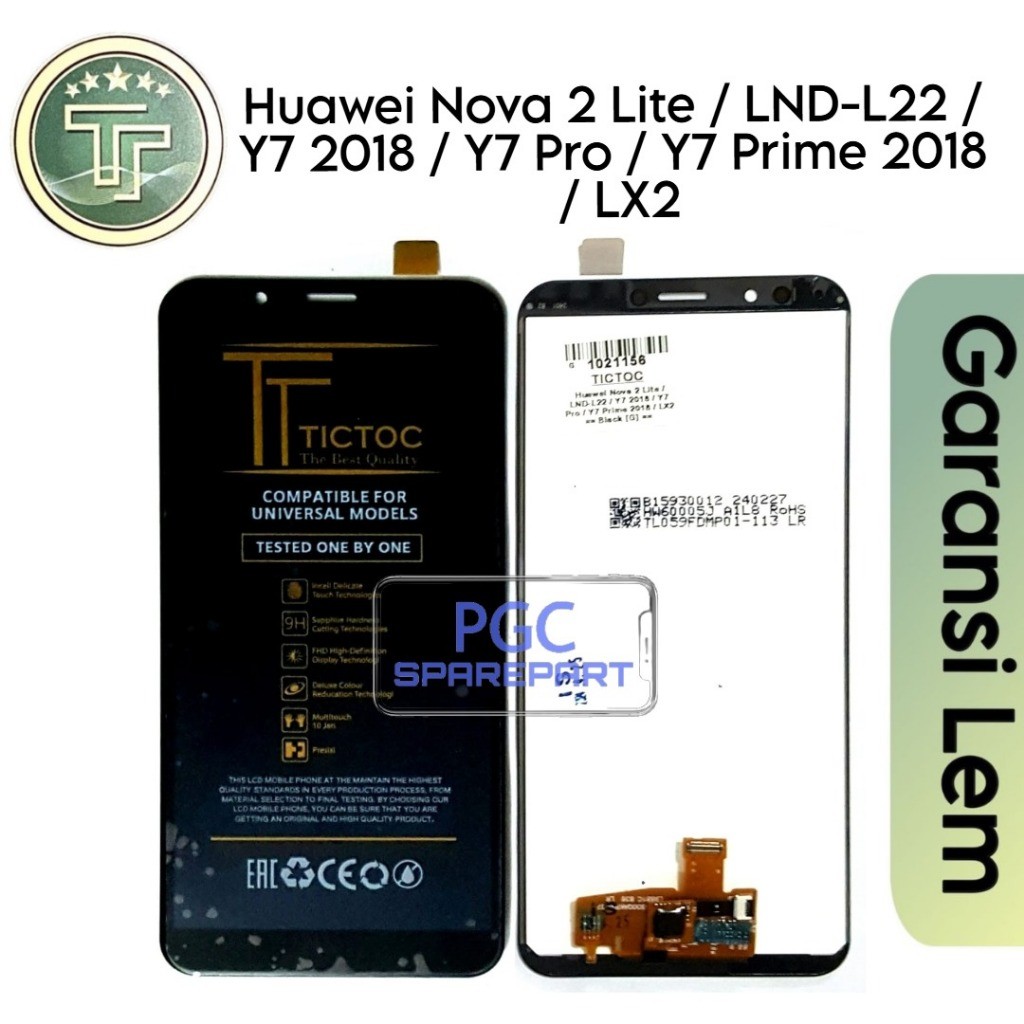 LCD Touchscreen Fullset Huawei Nova 2 Lite / Y7 2018 / Y7 Pro 2018 / Y7 Prime 2018 / LDN-L21 / LDN-L