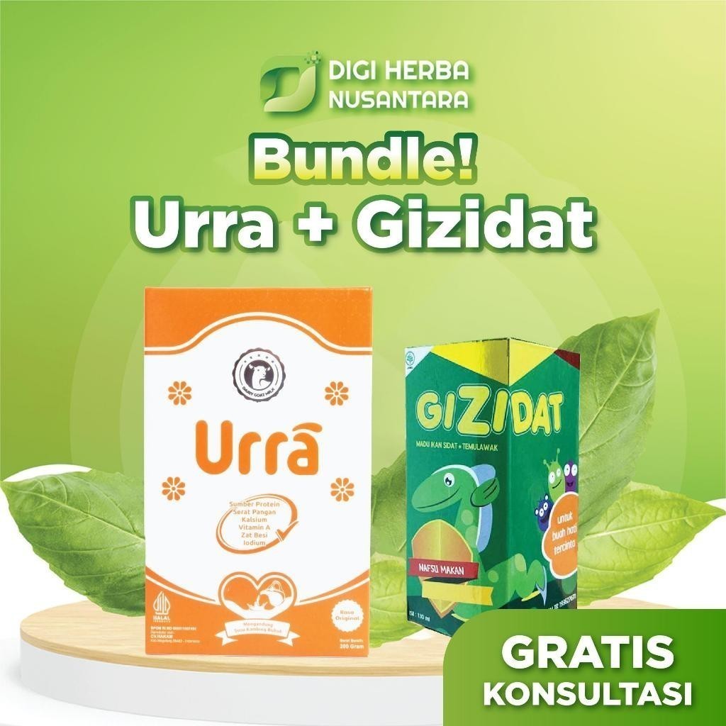 

Susu Urra 1 box + Gizidat Penambah Nafsu Makan Anak 1 Box