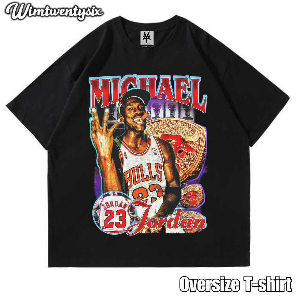 KAOS OVERSIZE | VINTAGE | T-SHIRT OVERSIZE | KAOS MICHAEL JORDAN IM LEGEND