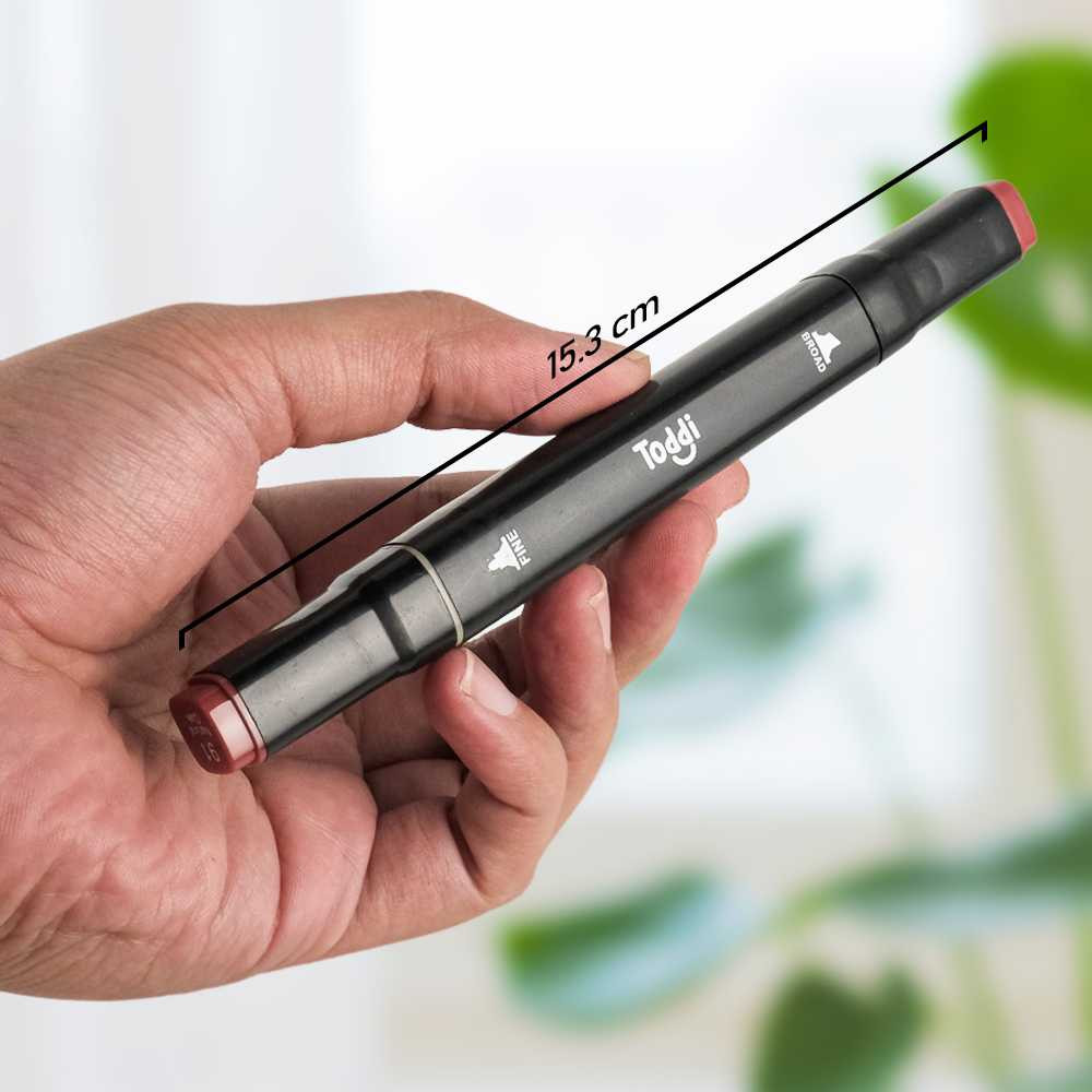 

Touch Spidol Dual Side Fine Art Brush Pen Art Marker Set HL0270 - Toddi