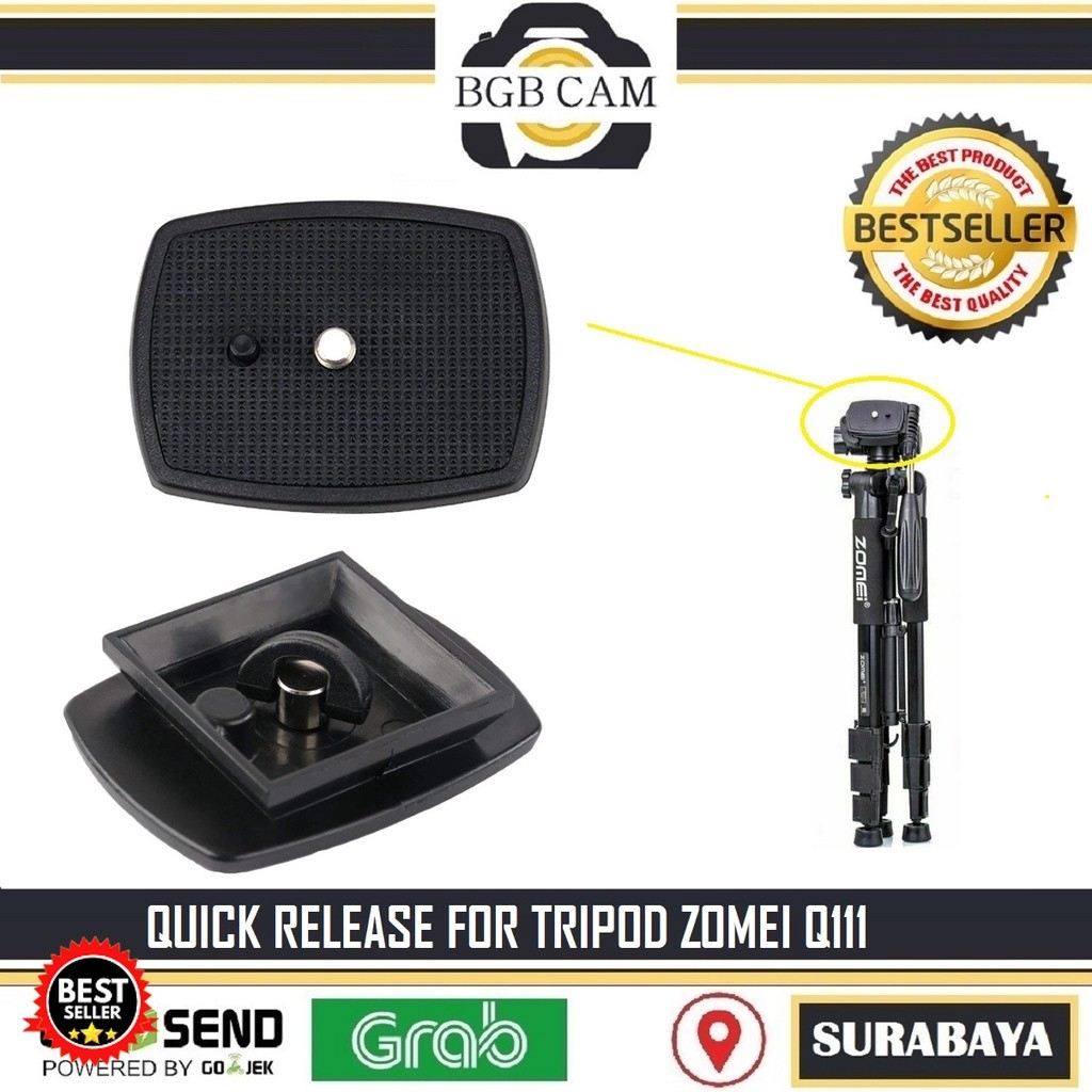 Quick Release for Tripod ZOMEI Q111 Dudukan Plate Tripod Kamera