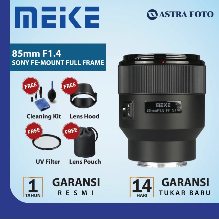 Meike AF 85mm F1.8 Lensa for Sony FE Full Frame Lens 85 mm F/1.8 GARANSI RESMI