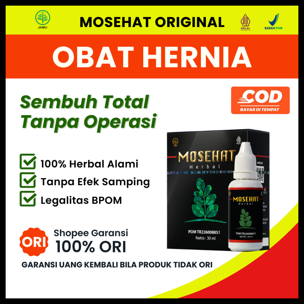 Mosehat Obat Hernia Turun Berok Herbal Prostat Original