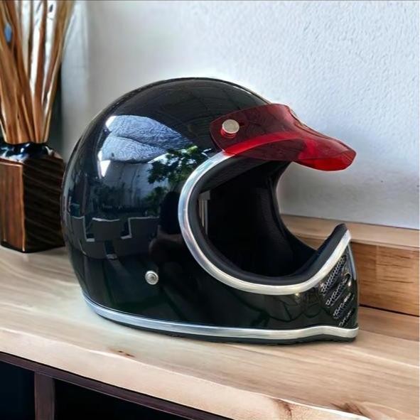 Helm Moto3 Cakil Full Face Pet Vintage