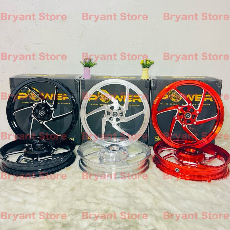 VELG POWER RACING ORIGINAL MARVEL P6 185x14 & 215x14 VARIO 110 125 150 160 ABS CBS BEAT SCOOPY GENIO