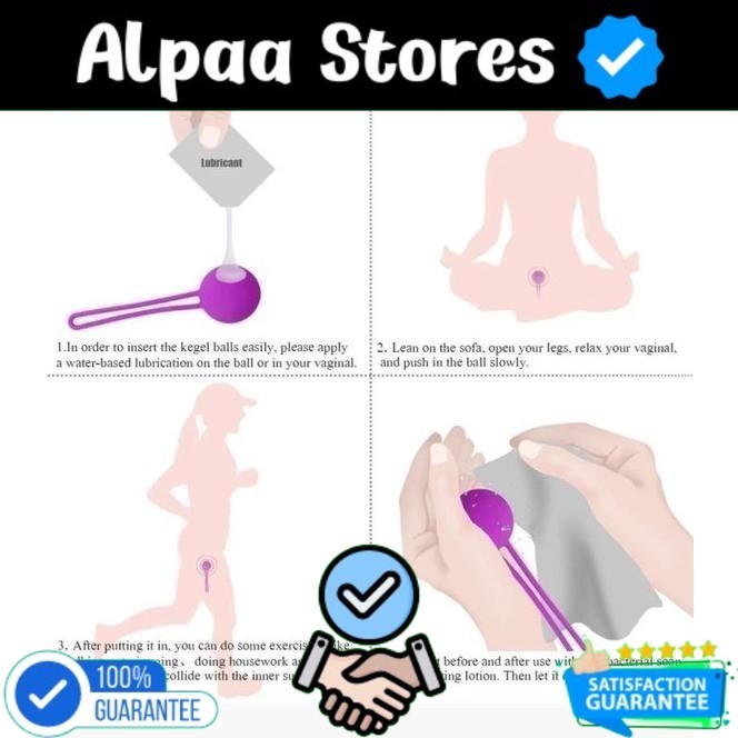 Premium Silicone Kegel Ball With Metal Balls Inside / Bola Senam Kegel