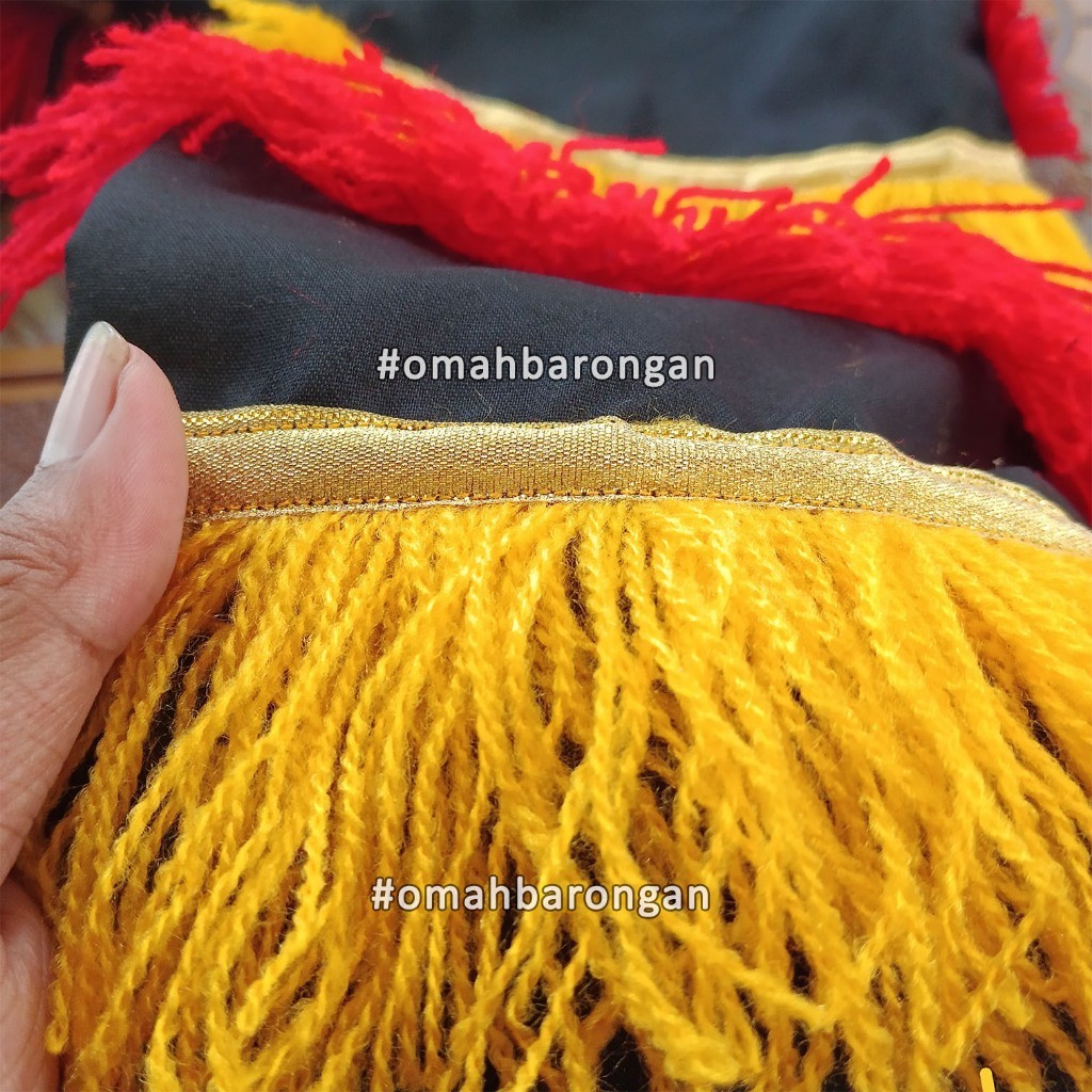 Celana Barongan Anak SD SMP Warna Merah Hijau Biru Hitam Putih