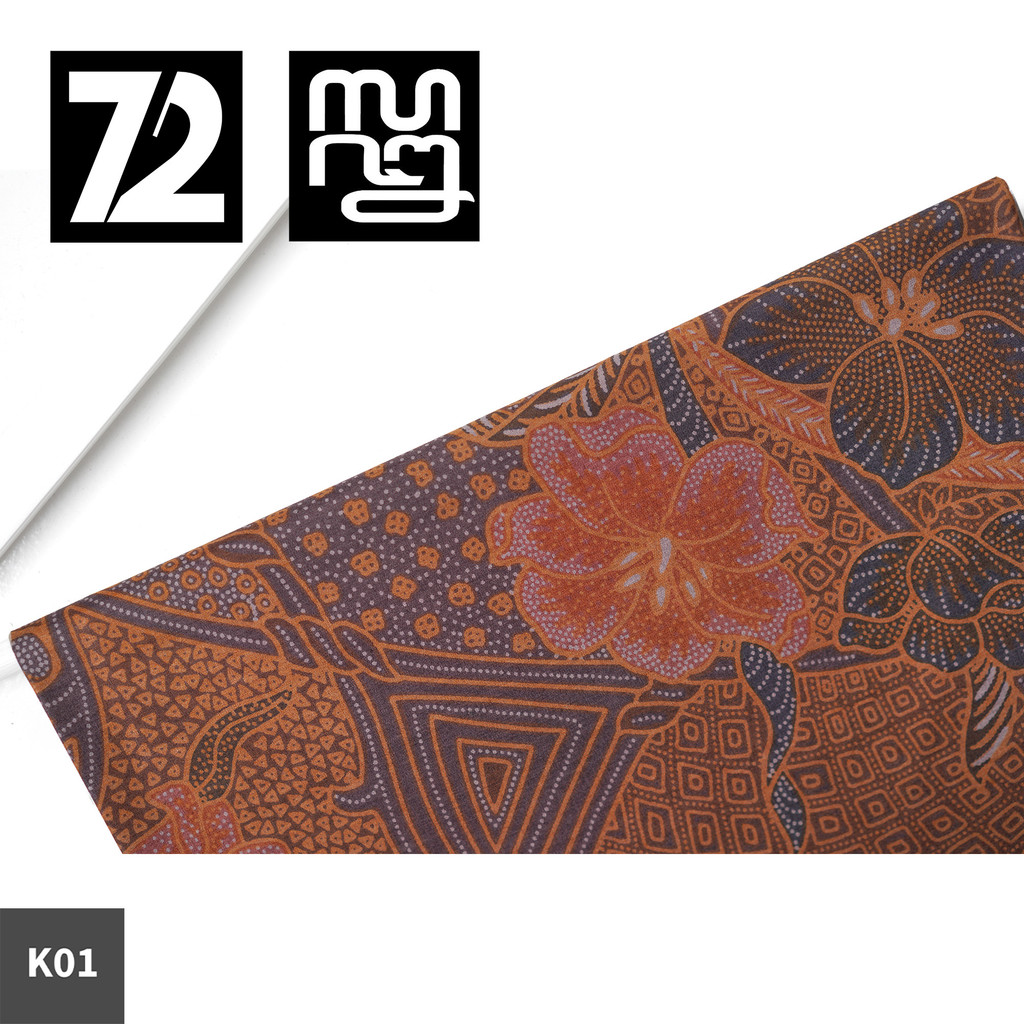 KAIN BATIK PREMIUM Bahan Katun Motif Kembang Fajar Warna Abu-Abu Elegan 725015 Cap 72 Jarik Jarit Sa