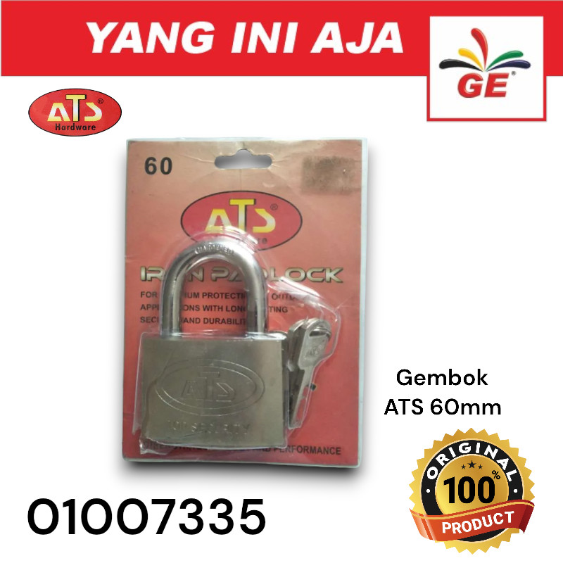 Gembok ATS 60mm pdk /gembok ats 60mm pendek /Gembok besar /gembok - 01007335