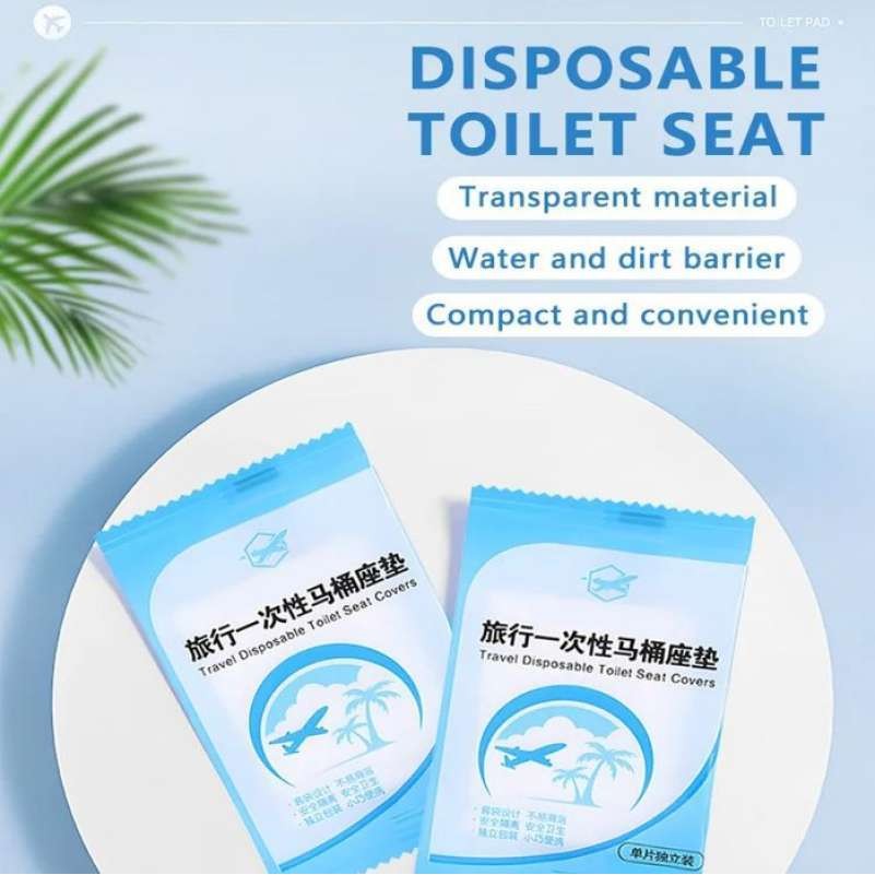 Tatakan Alas Duduk Kloset WC Toilet Seat Cover Travel Tisu Disposable