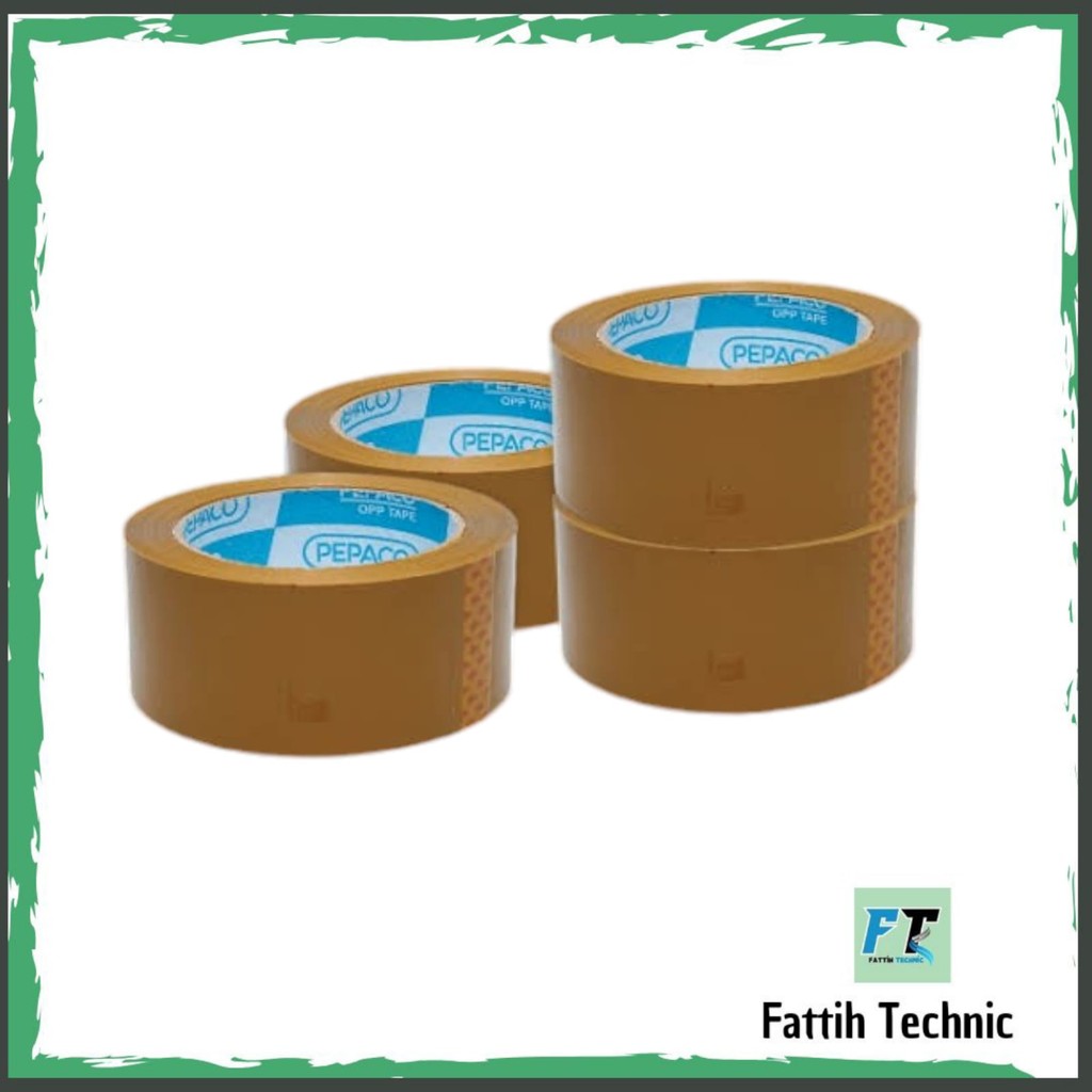 

Lakban Coklat 100 Yard Kualitas Bagus di jamin Bagus rekat kuat COD By Fattih Technic