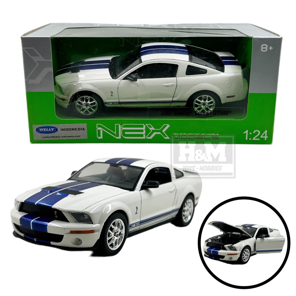 Welly NEX 1:24 Shelby Cobra GT500 - Putih