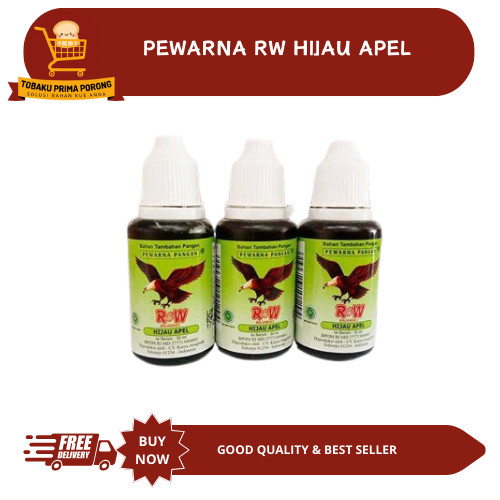 

PEWARNA MAKANAN RAJAWALI 30 ML / PEWARNA RAJAWALI - HIJAU APEL RW