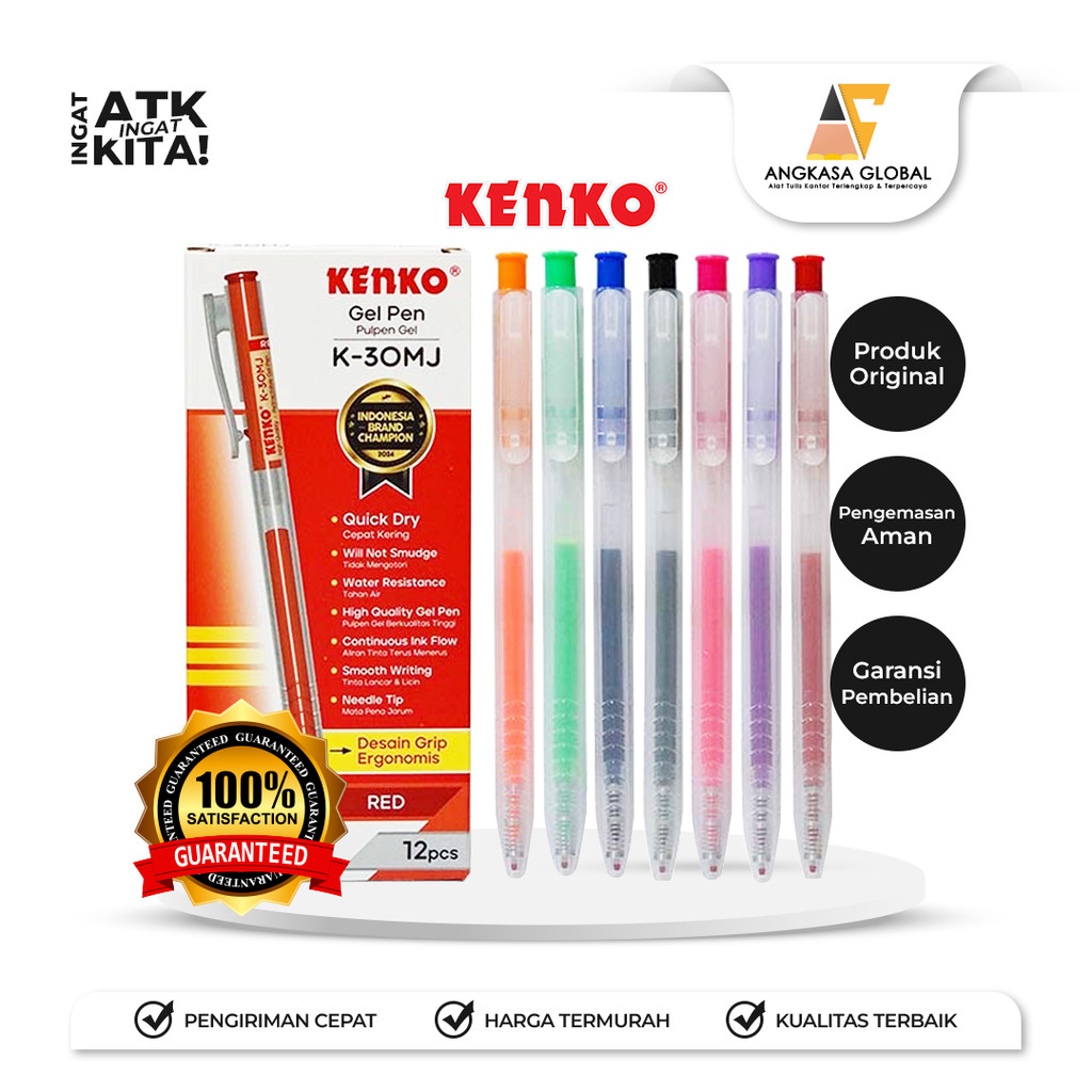 

KENKO PULPEN GEL/ GEL PEN K-30MJ (1LSN/ 12PCS)