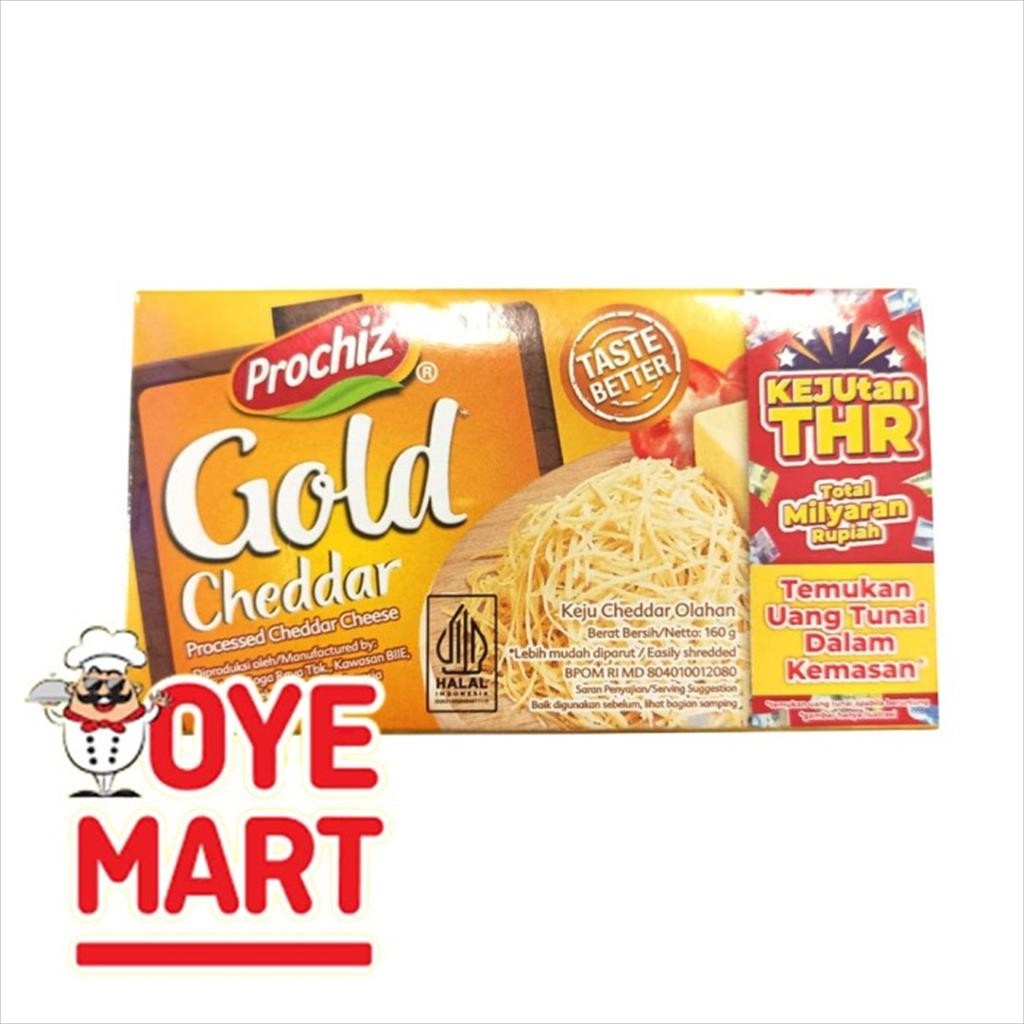 

PROCHIZ GOLD CHEDDAR 160GR KEJU CHEDDAR