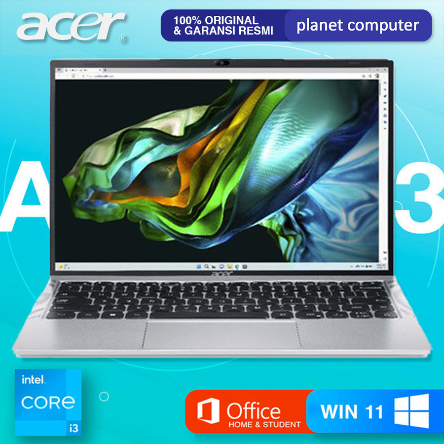 ACER Aspire GO 14 AG14 72P 38GD Intel Core i3 1315U 8/512GB SSD Windows 11 OHS M365B 14" inch WUXGA 