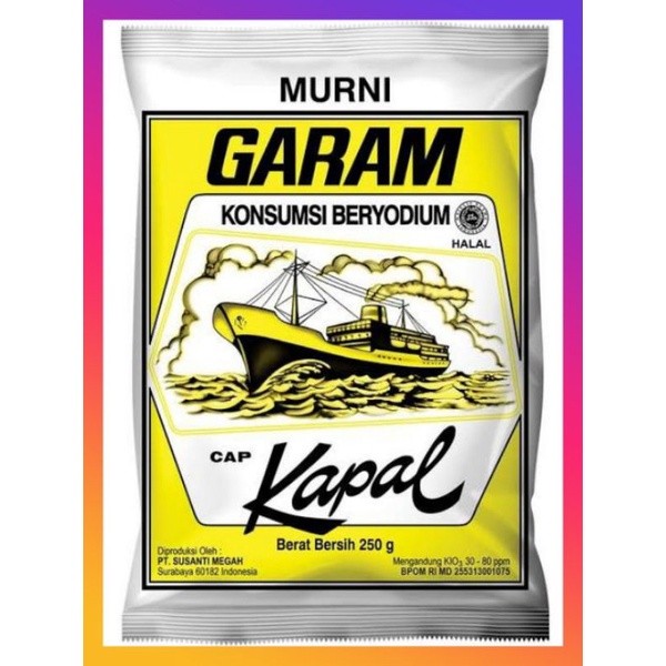 

Garam Dapur cap Kapal 250gram