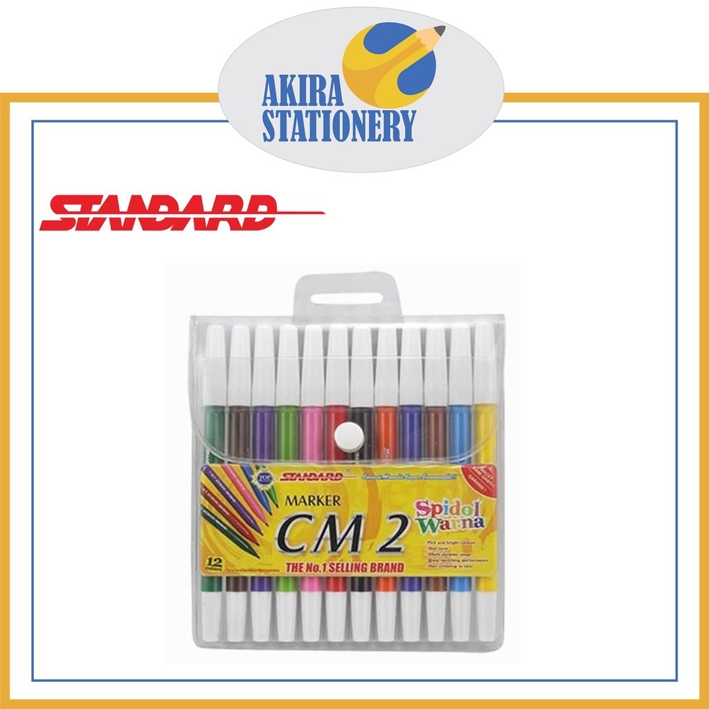 

SPIDOL STANDARD MARKER KECIL CM 2 SET / SPIDOL 12 WARNA STANDARD CM-2