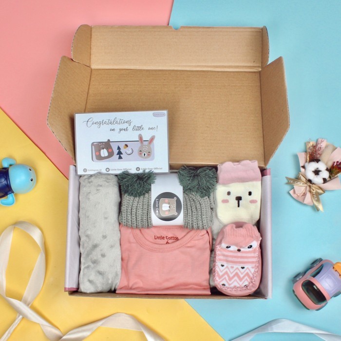 

DISKON Hampers Baby Gift Set Boy Girl | Kado Lahiran Anak Hadiah Newborn LG3 - Baby Girl