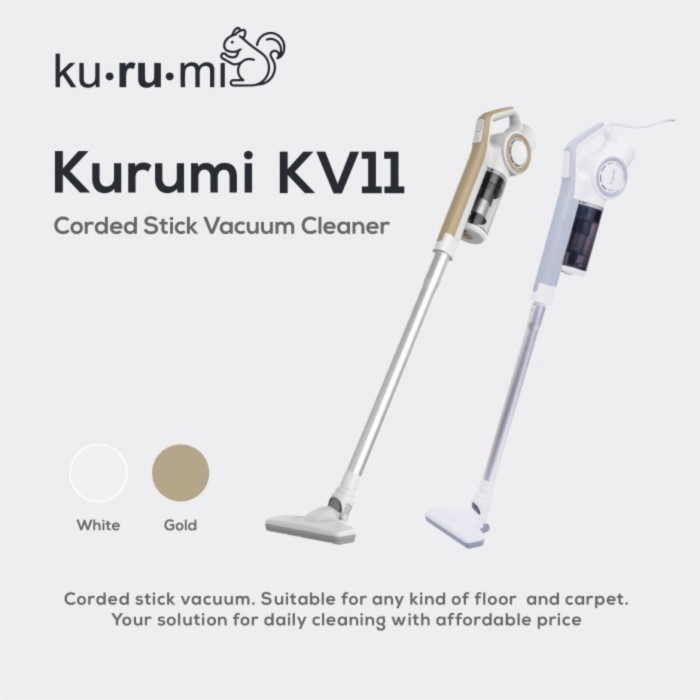 Kurumi KV11 Stick VacuumCleaner / Kurumi KV-11 Stick Vacuum Cleaners - Gold