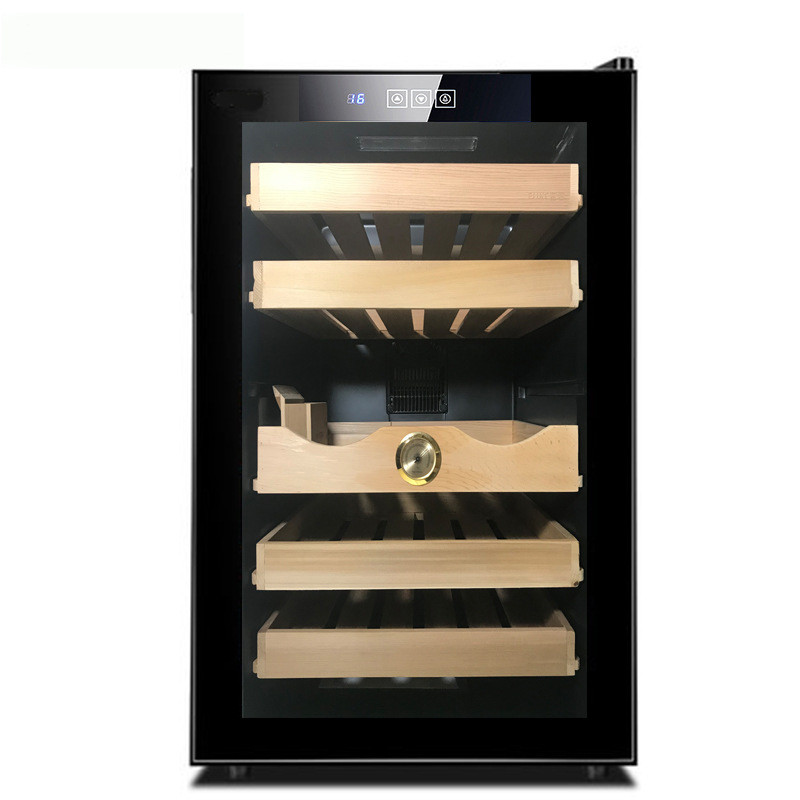 Constant Temperature Moisturizing Small Electronic Cigar Cabinet Smart Home Single Door Solid Wood C