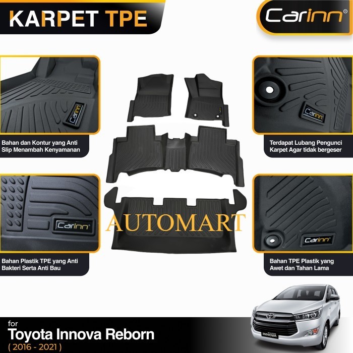 Karpet Mangkok 3D Premium Toyota Innova Reborn