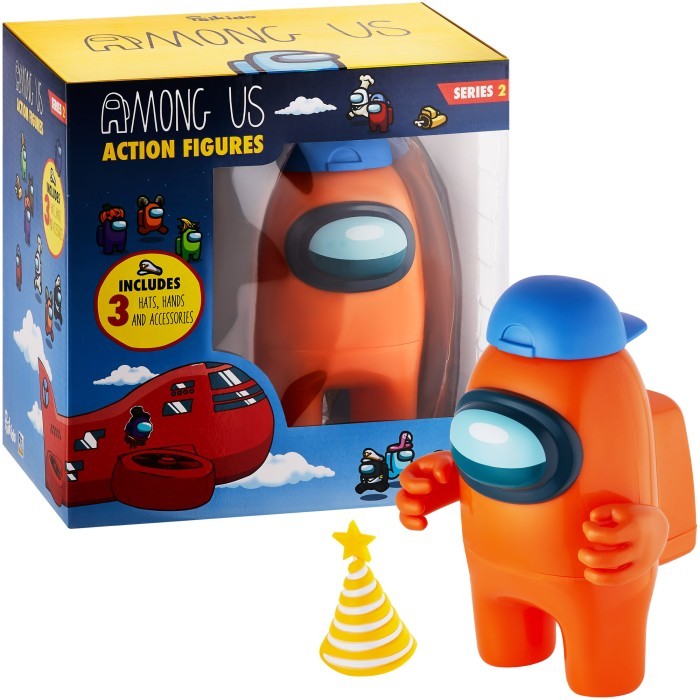 Mainan Action Figure Among Us Action Figure 1  Pack - Orange