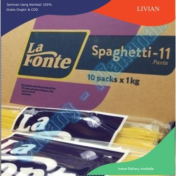 

lv La Fonte Spaghetti KARTONAN 10 PACK HARGA MURAH