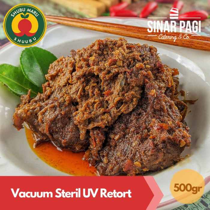 

RENDANG SAPI PREMIUM SINAR PAGI (Kemasan Vacuum Steril Tahan Lama)