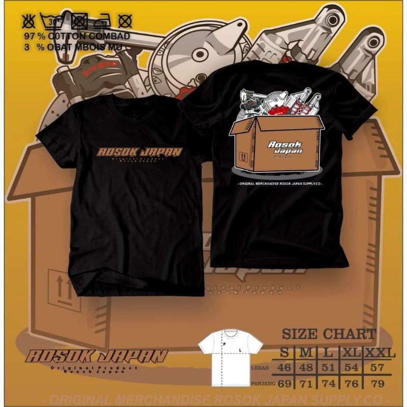 Kaos  Rosok Japan / Baju Distro Rosok Japan / Atasan pria wanita