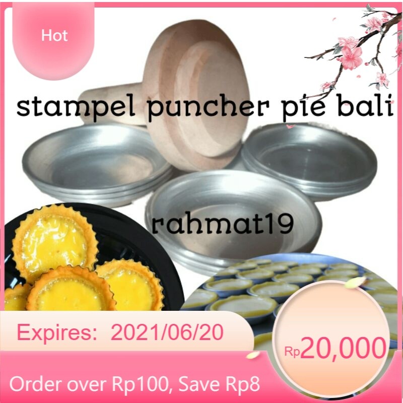 ( stampel pusher - pie susu bali 8cm ) + cetakan nya