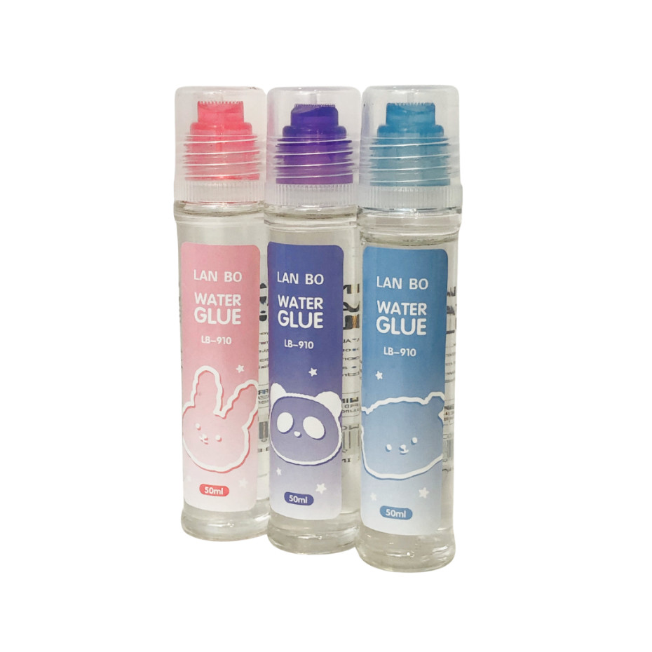 

Water Glue Lan Bo Impor LB-910 Beat Lem Kertas Bening 50 ml Perekat Kertas Lem Cair Transparan - SATUAN SHABQ