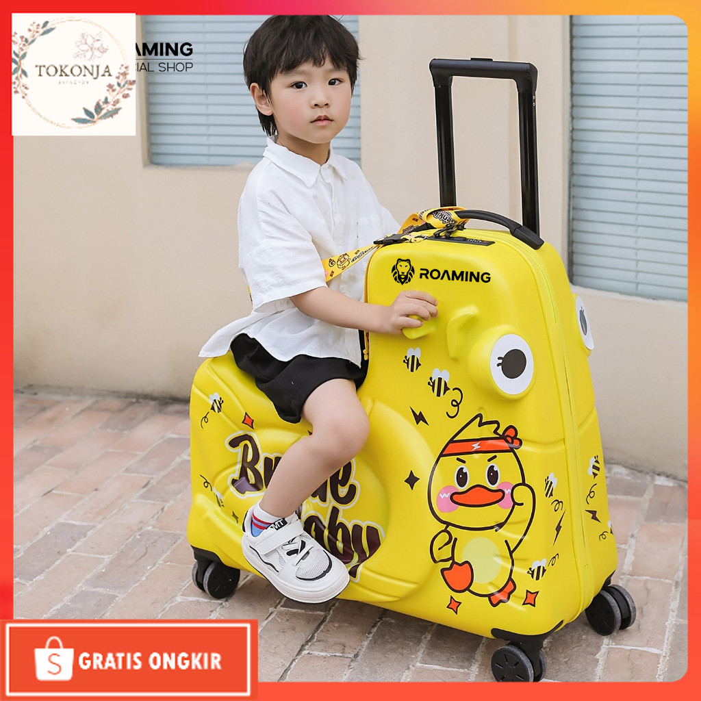 Wedges Korea / Roaming Koper Tunggang/Koper Duduk Anak/Koper Anak Cabin/Koper Karakter Anak - R029