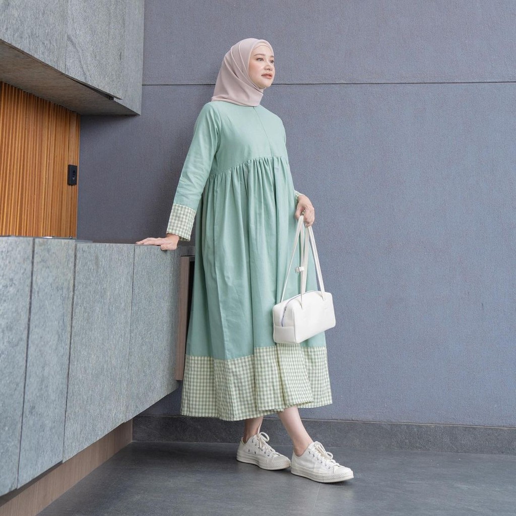 DAYU SQUARE SAGE / DRESS MUSLIM WANITA / GAMIS MUSLIMAH
