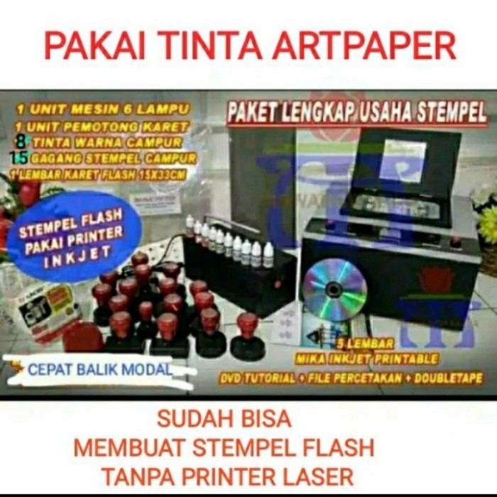 

Paket Usaha Stempel Warna / 6 Lampu Flash MODAL KECIL UNTUNG BESAR