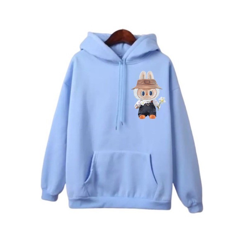 VTZEN - ZFC HOODIE OVERSIZE MOTIF BONEKA WANITA QINA / HOODIE LABUBU / PAKAIAN SIMPLE CASUAL WANITA 