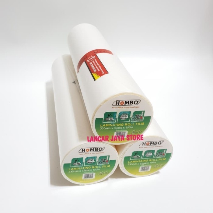 

Plastik Laminating Hombo Roll Matte 330mm x 32Mic x 150m
