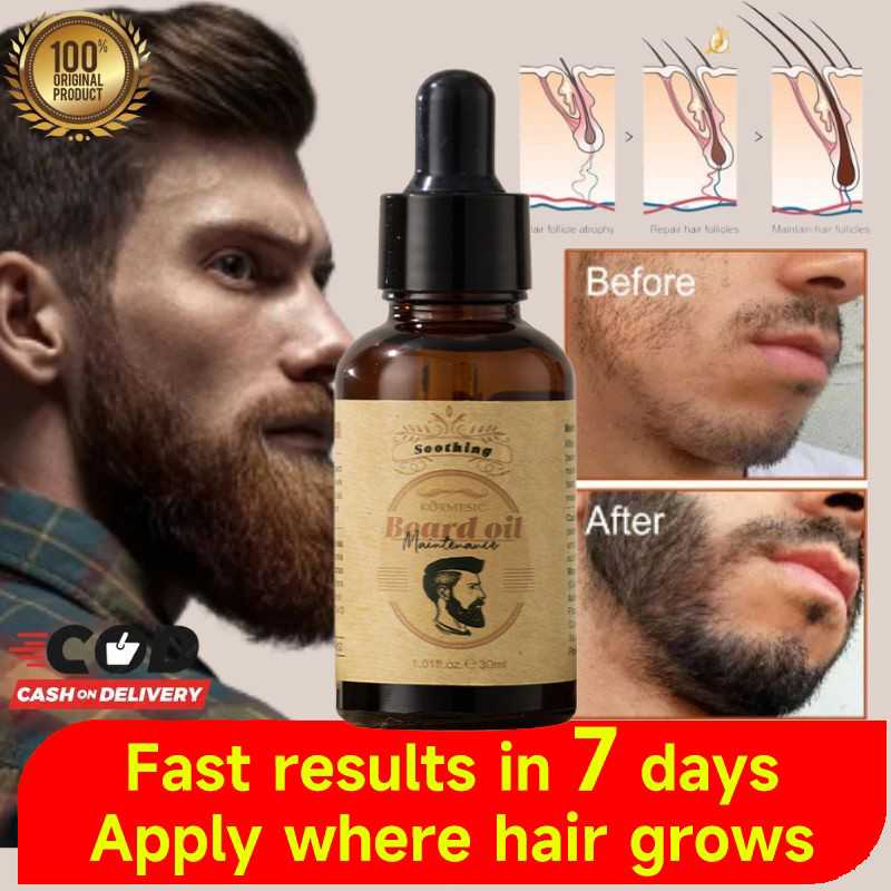 100% Original Beard Oil Serum Penumbuh Jenggot Obat Menumbuhkan Kumis, Jenggot, Jambang Secara Cepat